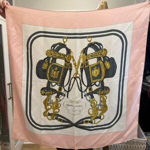Hermès Pink Brides de Gala 90 Scarf
